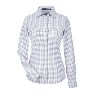 Devon & Jones CrownLux Performance® Ladies' Micro Windowpane Shirt